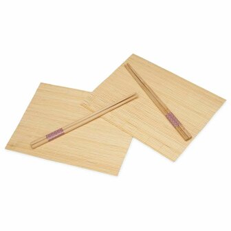 Sushi set Kinvara BM-001 Hout Bamboe 24 x 18 cm 24 x 0,5 x 0,5 cm (24 Stuks) 2