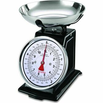 Keukenweegschaal Terraillon Retro Deco Zwart 5 kg 1 L 1