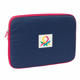 Laptophoes Benetton Cherry Kers Marineblauw 15,6&amp;apos;&amp;apos; 39,5 x 27,5 x 3,5 cm 1