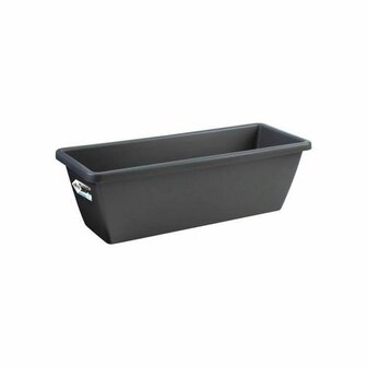 Bloempot Elho Zwart Antraciet Plastic Rechthoekig Modern 1