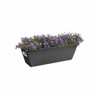 Bloempot Elho Zwart Antraciet Plastic Rechthoekig Modern 2
