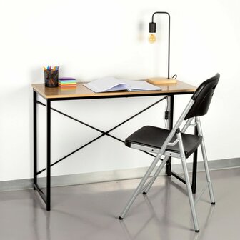 Bureau Max Home Staal Melamine spaanderplaat 100 x 70 x 40 cm 2