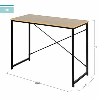 Bureau Max Home Staal Melamine spaanderplaat 100 x 70 x 40 cm 4