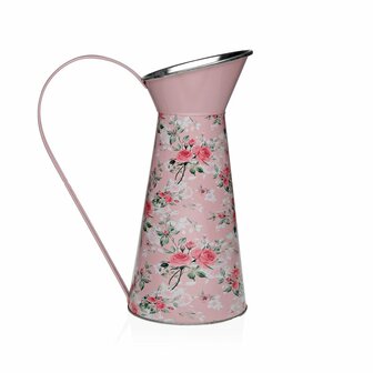 Vaas Versa Roze Metaal Blommor 16 x 28 x 22 cm 1
