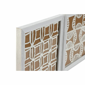 Set van 4 Schilderijen Home ESPRIT Modern 22 x 2 x 22 cm (4 Onderdelen) 2