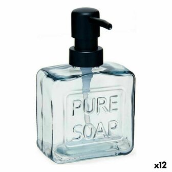 Zeepdispenser Pure Soap 250 ml Kristal Zwart Plastic (12 Stuks) 1