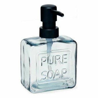 Zeepdispenser Pure Soap 250 ml Kristal Zwart Plastic (12 Stuks) 2