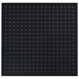 Regendouchekop vierkant 50x50 cm roestvrij staal zwart 2