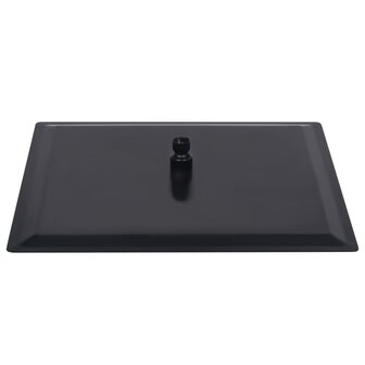 Regendouchekop vierkant 50x50 cm roestvrij staal zwart 4