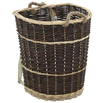 Houtmand met draagriemen 44,5x37x50 cm natuurlijk wilgenhout 1