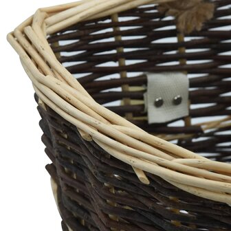 Houtmand met draagriemen 44,5x37x50 cm natuurlijk wilgenhout 6