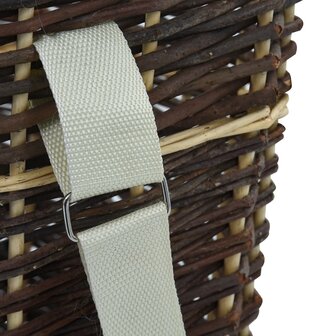 Houtmand met draagriemen 44,5x37x50 cm natuurlijk wilgenhout 7