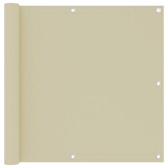 Balkonscherm 90x300 cm oxford stof cr&egrave;me 1