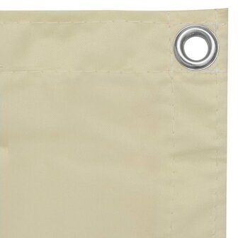 Balkonscherm 90x300 cm oxford stof cr&egrave;me 3