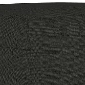 3-delige loungeset met kussens stof zwart 6