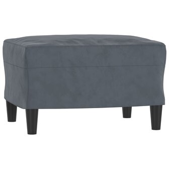 3-delige Loungeset fluweel donkergrijs 5