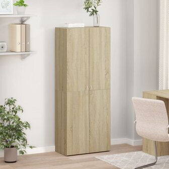 Archiefkast 60x32x153 cm bewerkt hout sonoma eikenkleurig 3