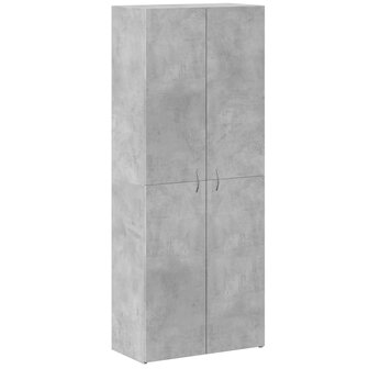 Archiefkast 60x32x153 cm bewerkt hout betongrijs 2