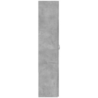 Archiefkast 60x32x153 cm bewerkt hout betongrijs 5