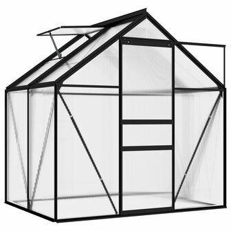 Tuinkas 2,47 m&sup3; aluminium antracietkleurig 5
