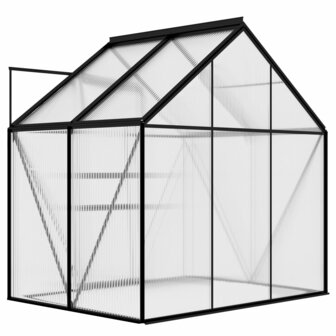 Tuinkas 2,47 m&sup3; aluminium antracietkleurig 7
