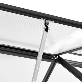 Tuinkas 2,47 m&sup3; aluminium antracietkleurig 8