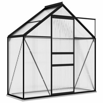 Tuinkas 1,33 m&sup2; aluminium antracietkleurig 2
