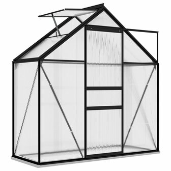 Tuinkas 1,33 m&sup2; aluminium antracietkleurig 3
