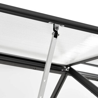 Tuinkas 1,33 m&sup2; aluminium antracietkleurig 8