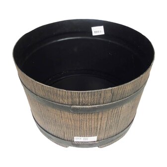 Nature Standaard voor regenton met hout-look 45x28,5 cm bruin  2