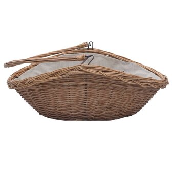 Houtmand met handvat 57x46,5x52 cm wilgenhout bruin 5