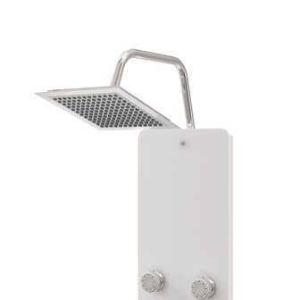 Douchepaneel 25x47,5x130 cm glas wit  4