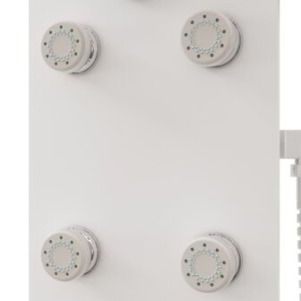 Douchepaneel 25x47,5x130 cm glas wit  7