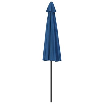 Balkonparasol half met aluminium paal 270x144x222 cm blauw 5