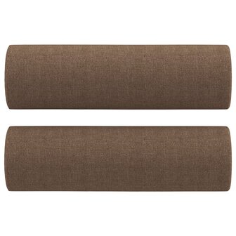2-delige Loungeset met kussens stof bruin 5