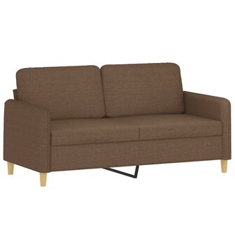 4-delige Loungeset met kussens stof bruin 4