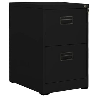 Archiefkast 46x62x72,5 cm staal zwart 1
