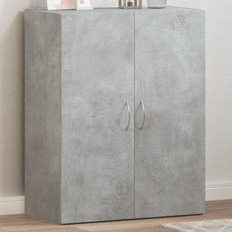 Archiefkast 60x32x77,5 cm bewerkt hout betongrijs 1