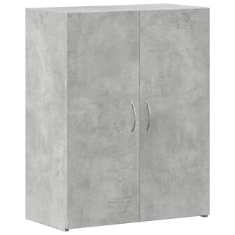 Archiefkast 60x32x77,5 cm bewerkt hout betongrijs 2