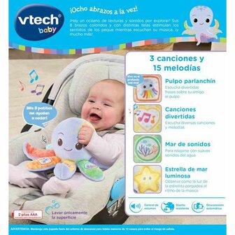 Knuffel Vtech Textiel Octopus 20,5 x 17,6 x 11 cm 6