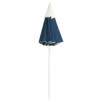 Parasol met stalen paal 180 cm blauw 3