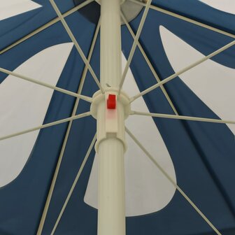 Parasol met stalen paal 180 cm blauw 4