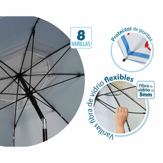 Strandparasol Blauw &Oslash; 200 cm SPF50+ Anker 4