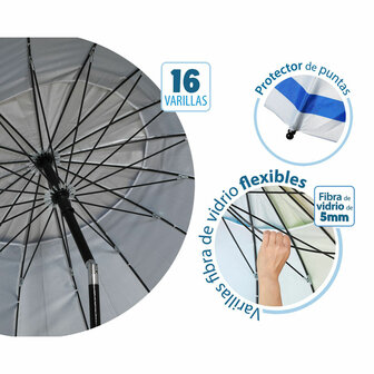 Strandparasol Blauw &Oslash; 220 cm SPF50+ Anker 4