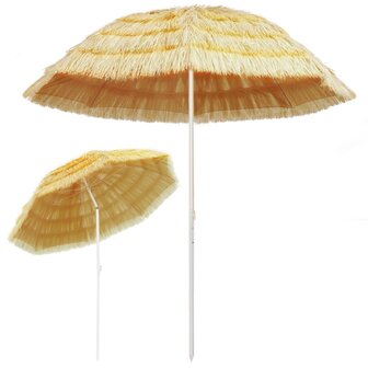 Strandparasol Hawa&iuml; stijl 240 cm naturel 2