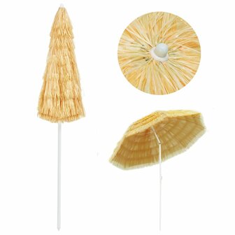 Strandparasol Hawa&iuml; stijl 240 cm naturel 3