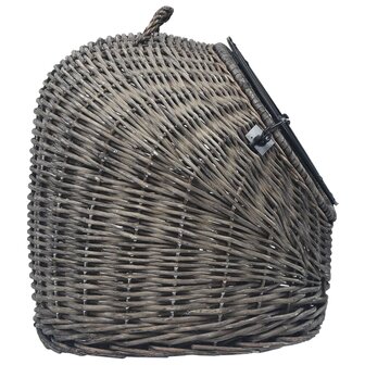 Kattendrager 60x45x45 cm natuurlijk wilgenhout grijs 5