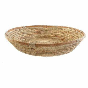 Tafeldecoratie DKD Home Decor 42 x 42 x 8 cm Natuurlijk Bruin Tropisch 1
