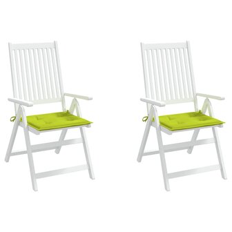 Tuinstoelkussens 2 st 50x50x3 cm oxford stof felgroen 4