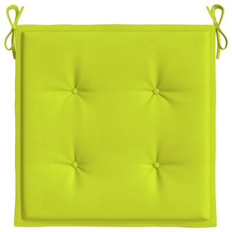 Tuinstoelkussens 2 st 50x50x3 cm oxford stof felgroen 6